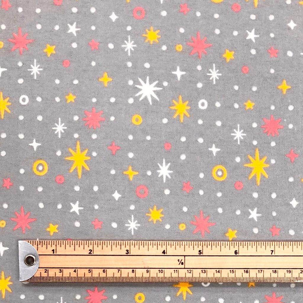 Star Sparkle Brushed Cotton Fabric - Seconds - Pound Fabrics