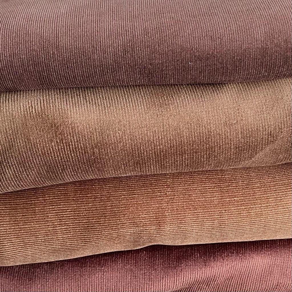 Mixed Shades Brown Needlecord Fabric - 3 metres for £3 - Pound Fabrics