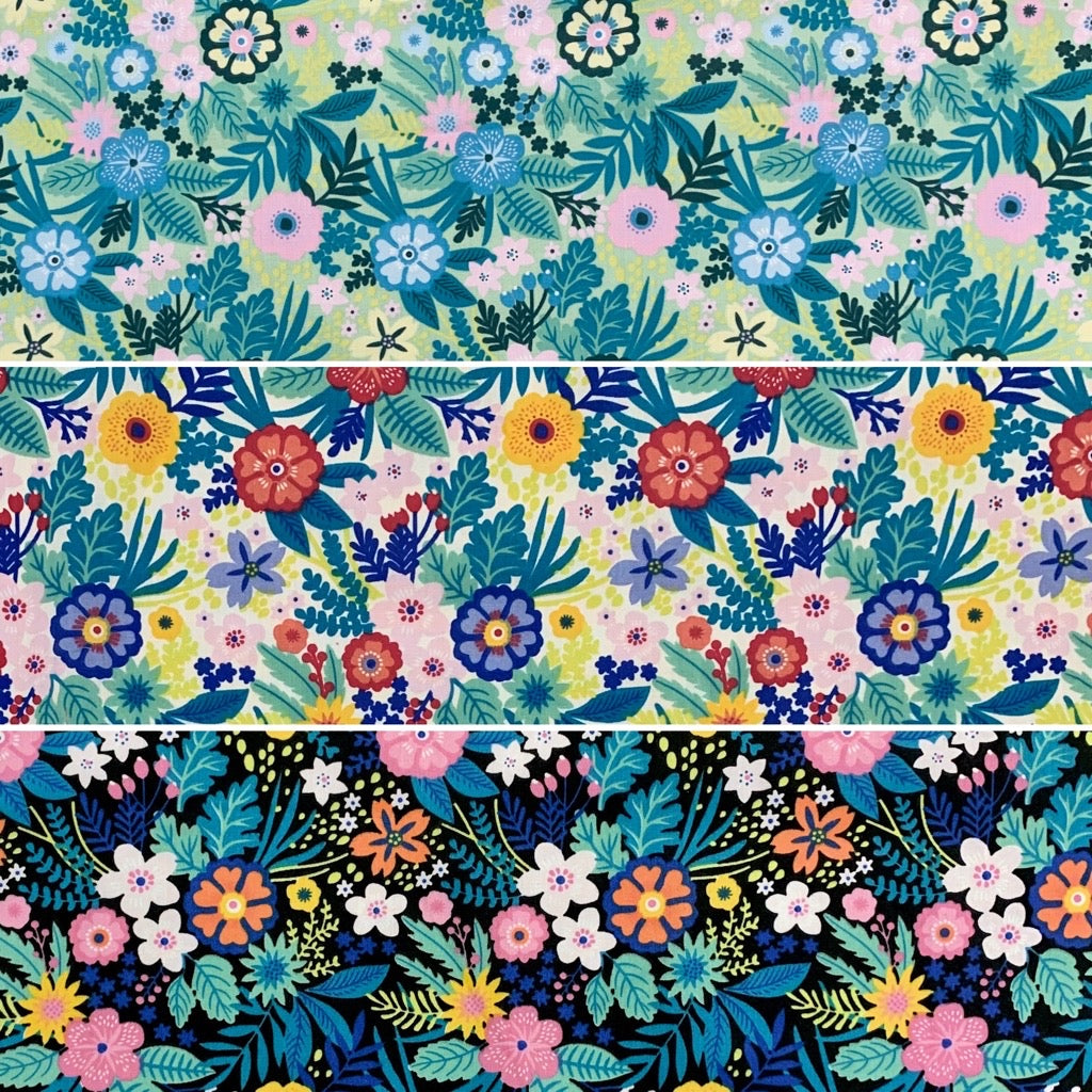 Flower Land Polycotton Fabric - Pound Fabrics