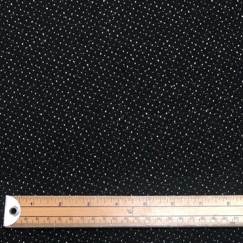Black and Gold Spot Lurex Jersey Fabric - Pound Fabrics