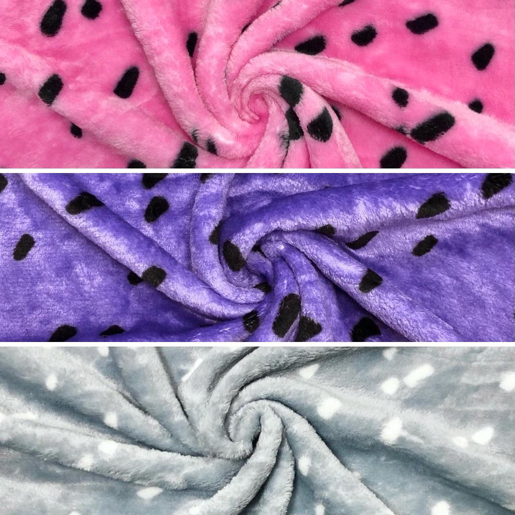 Paint Splash Dots Cuddle Fleece Fabric - Pound Fabrics