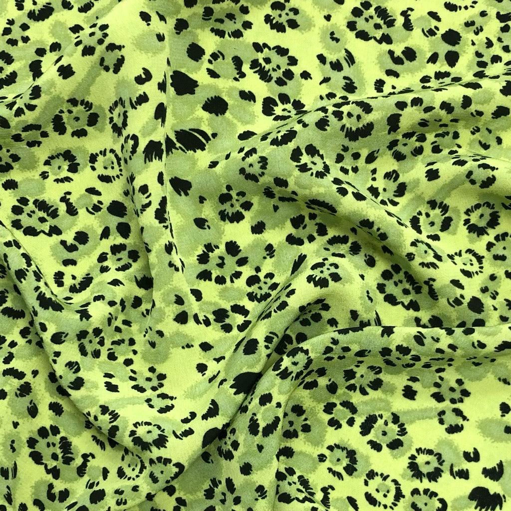 Busy Abstract Prints Polyester Crepe Fabric - Pound Fabrics