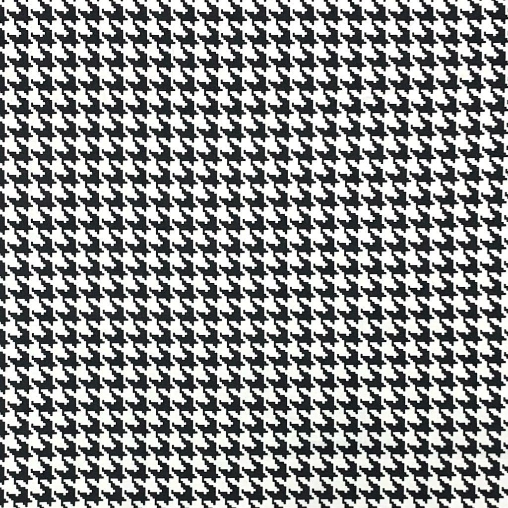 Black and White Dog Tooth Cotton Poplin Fabric - 58&#39;&#39; Wide (6574263336983)