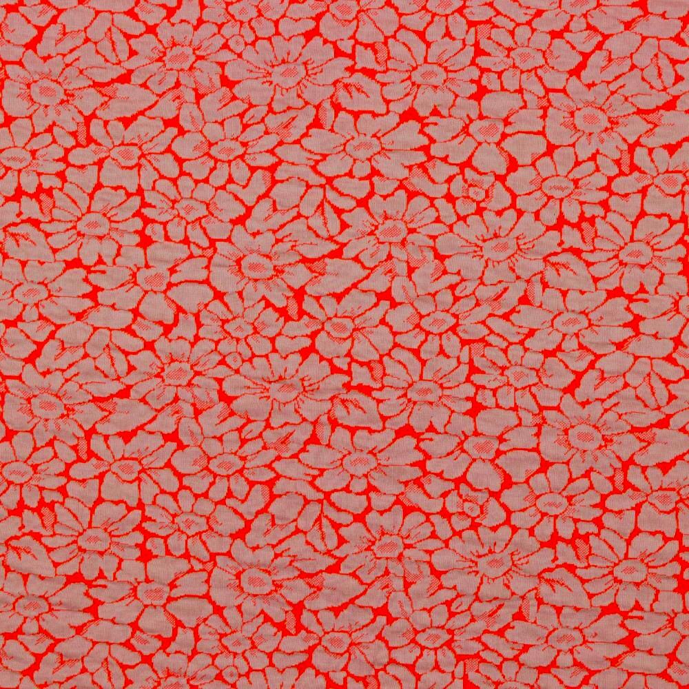 Neon Flower Knit Fabric - Pound Fabrics