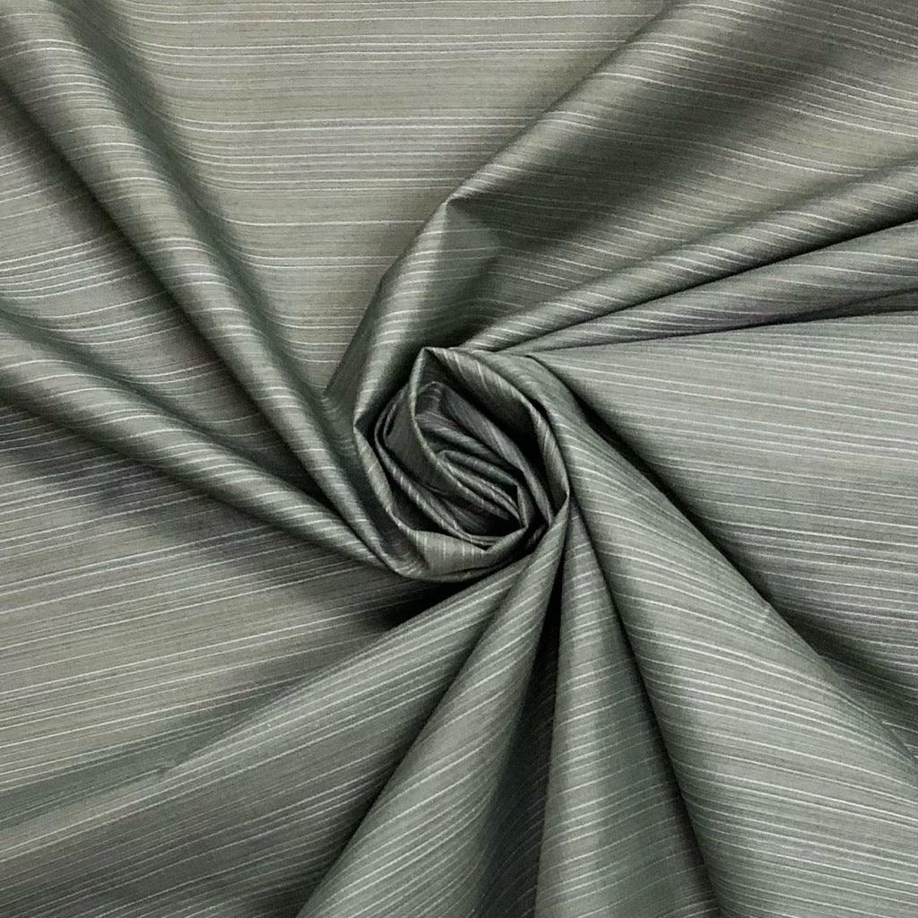 Khaki Striped Lining Fabric - Pound Fabrics