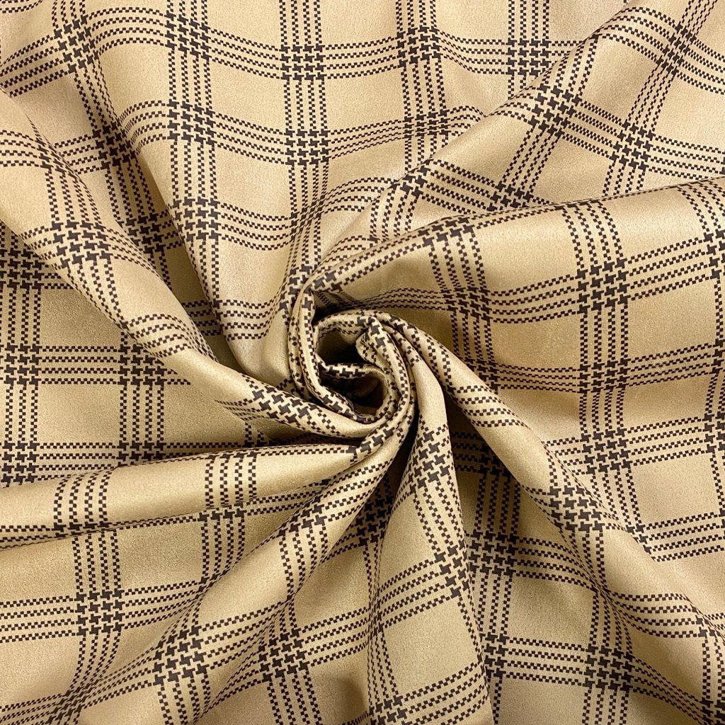 Check Suede Scuba Fabric – Pound Fabrics