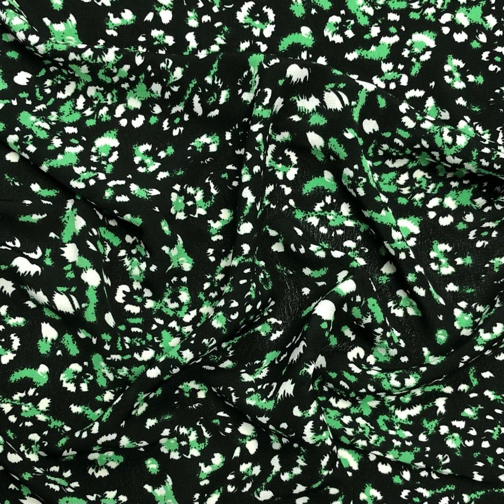 Busy Abstract Prints Polyester Crepe Fabric - Pound Fabrics