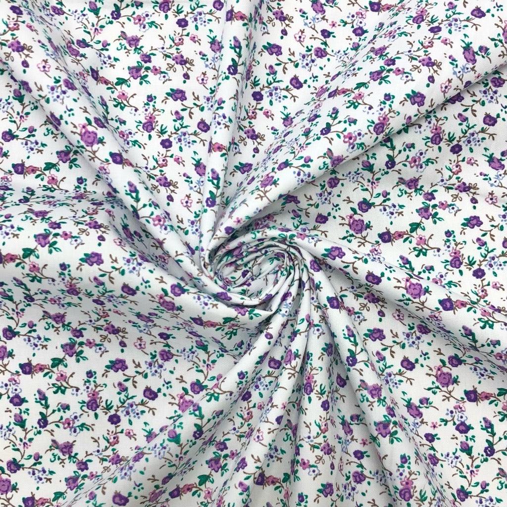 Classy Mini Floral Cotton Poplin Fabric - Pound Fabrics