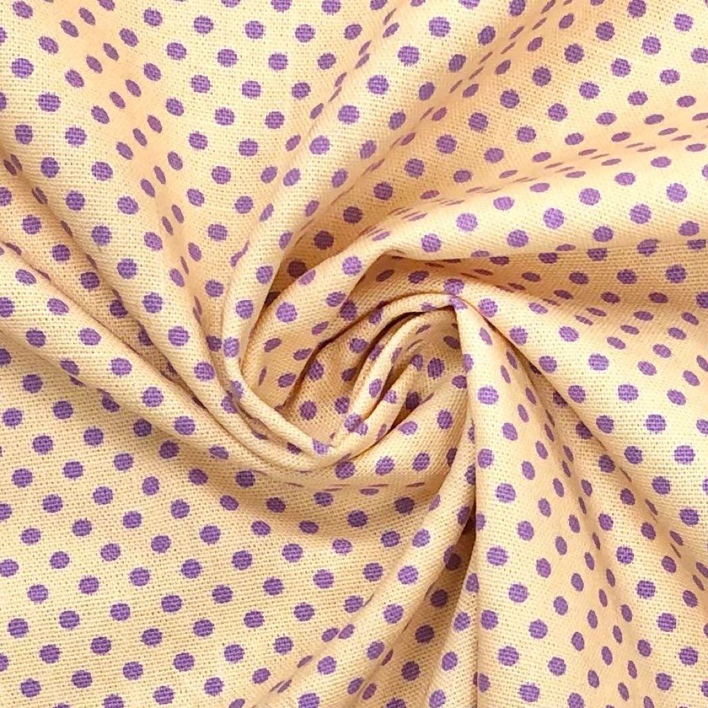 3mm Polka Dot Cotton Canvas Fabric - Pound Fabrics