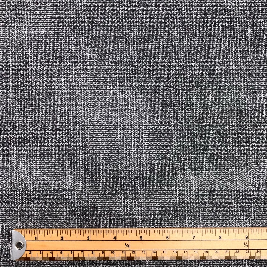 Checkered Lurex Suiting Fabric - Pound Fabrics
