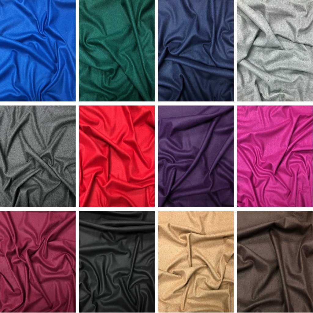 Plain Wool Blend Fabric  UK's Best Price Guarantee! – Pound Fabrics