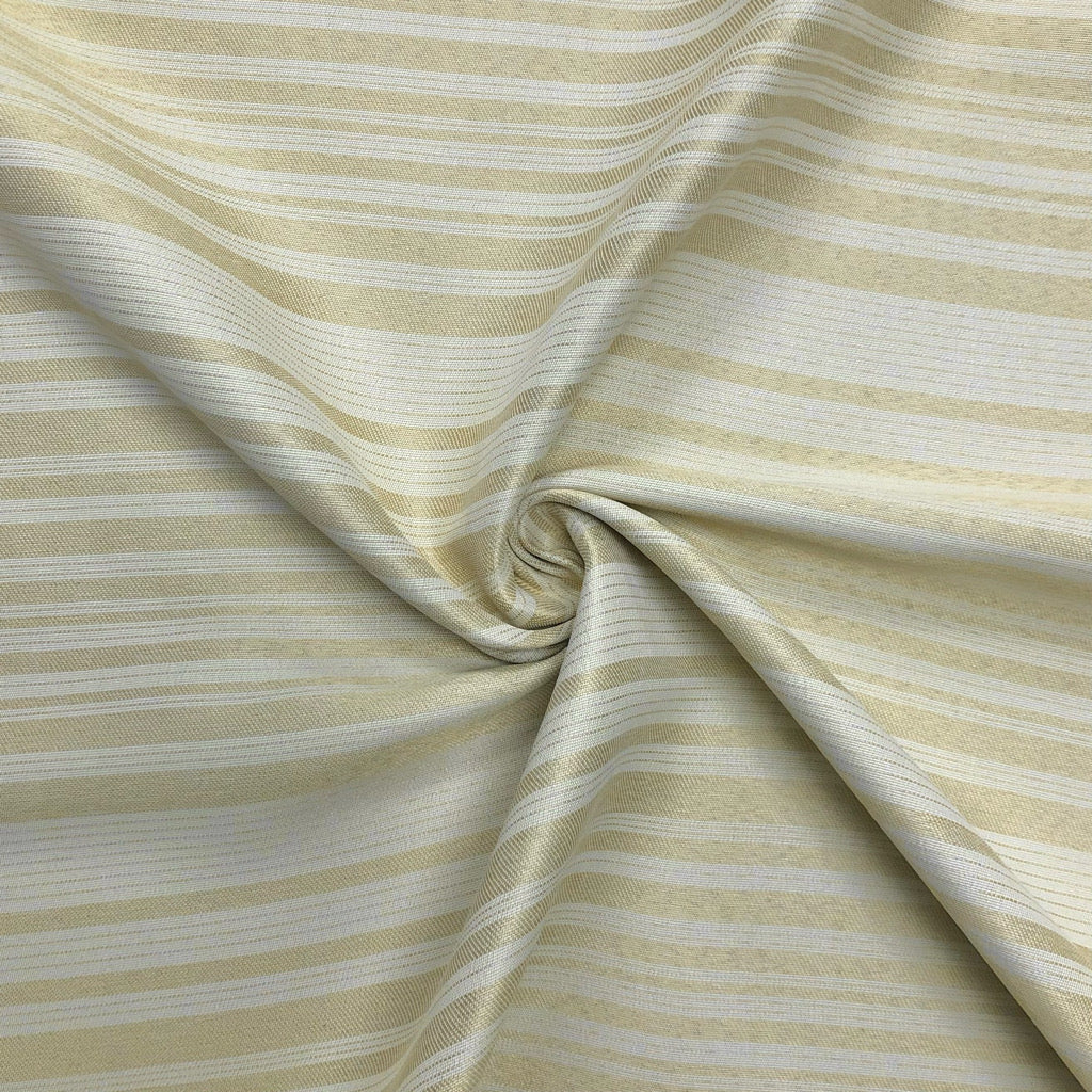 Beige Stripes on Cream Upholstery Fabric