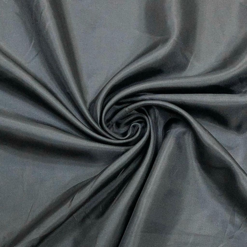 Plain Dark Grey Polyester Lining Fabric - Pound Fabrics