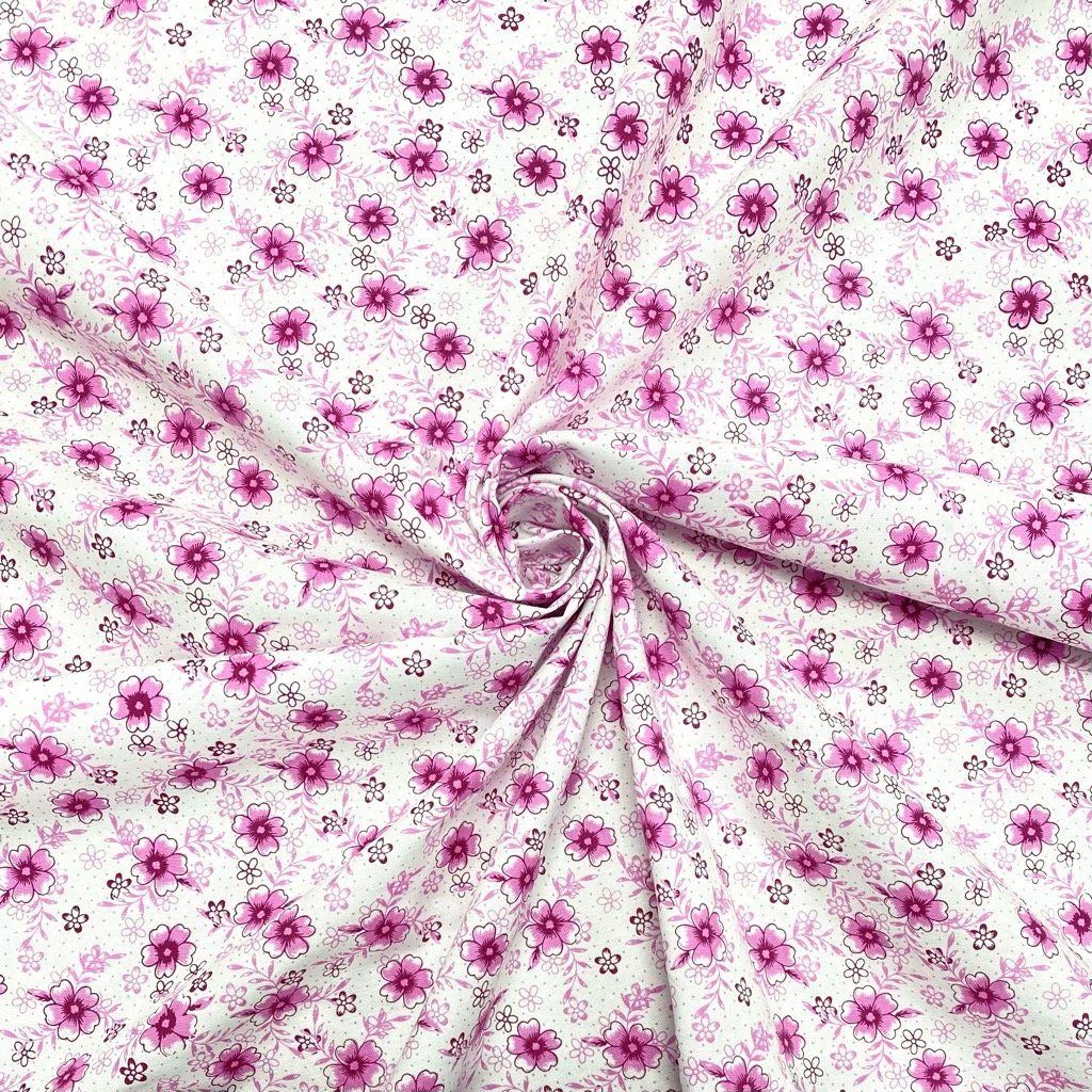 Multi Floral Oxford Polycotton Fabric – Pound Fabrics
