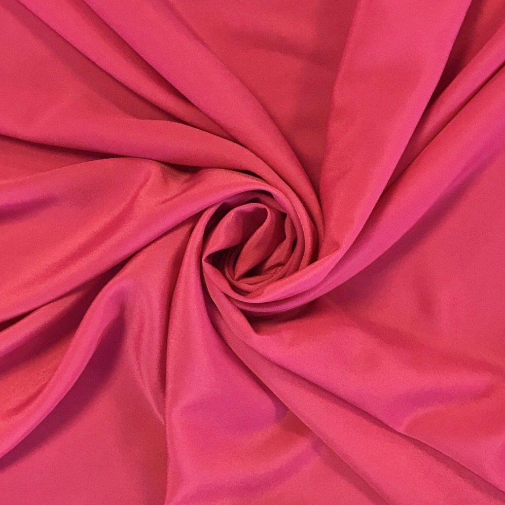 Bright Pink Polyester Fabric - Pound Fabrics