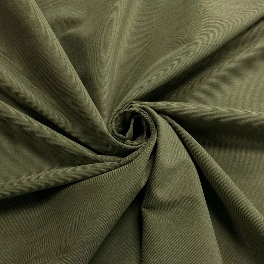 Khaki Needlecord Fabric (4852462878743)