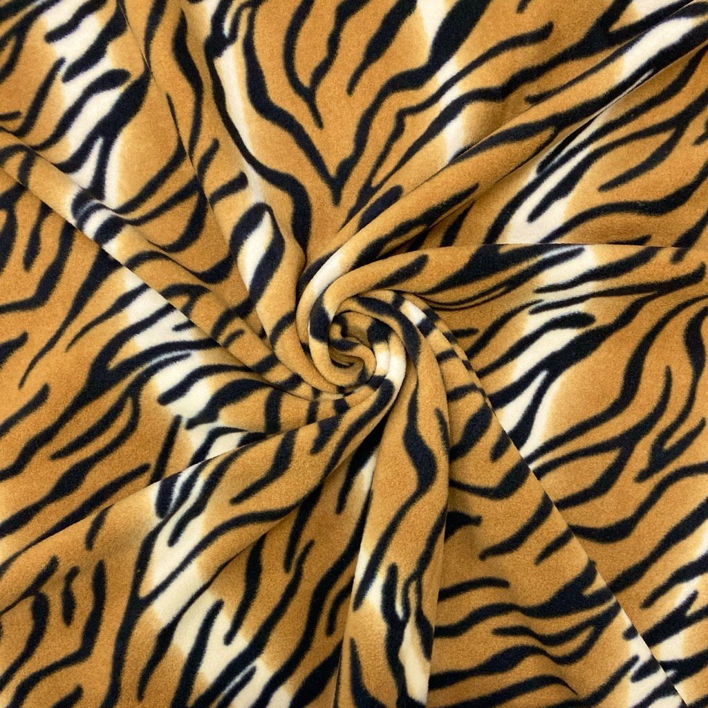 Tiger Anti Pill Polar Fleece Fabric (6554554564631)