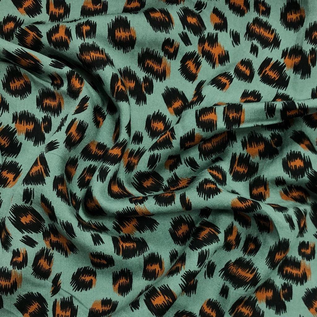 Animal Skin Viscose Challis Fabric - Pound Fabrics