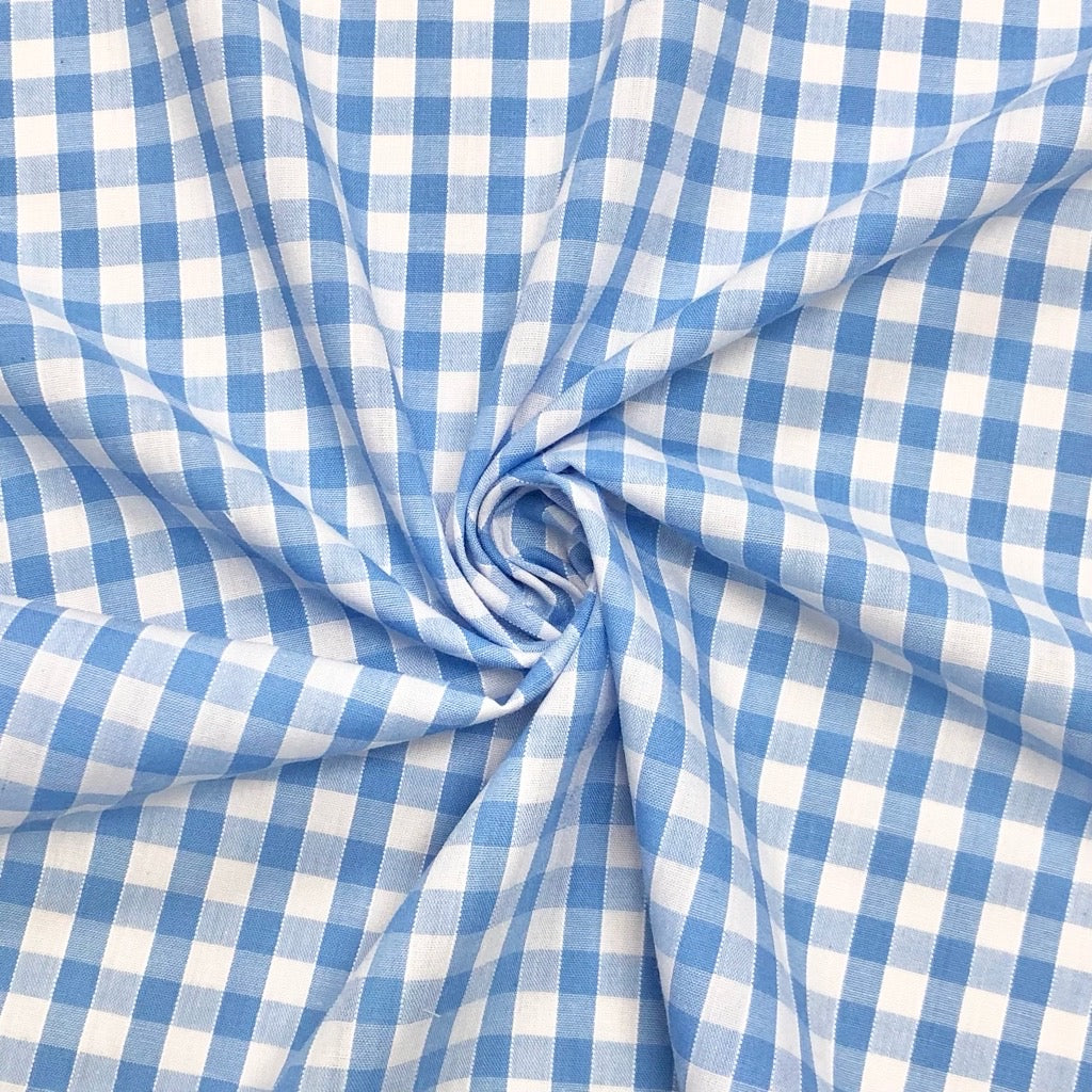 1/4 inch Gingham Polycotton Fabric