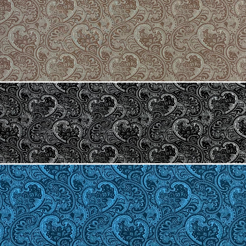 Paisley Rose &amp; Hubble Cotton Poplin Fabric - Pound Fabrics