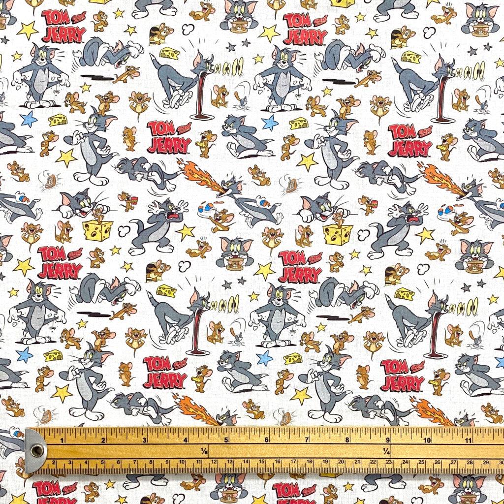 Tom &amp; Jerry Cotton Fabric #2 - Pound Fabrics