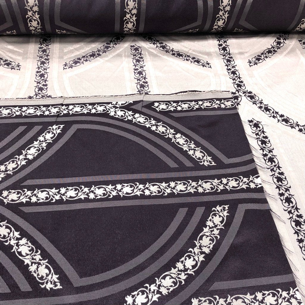 Stone Flower Shaped Design Upholstery Fabric (6551259873303)