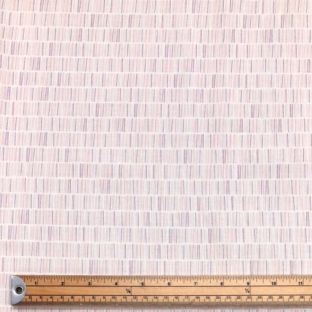 Purple and Pink Lines Cotton Fabric - Pound Fabrics