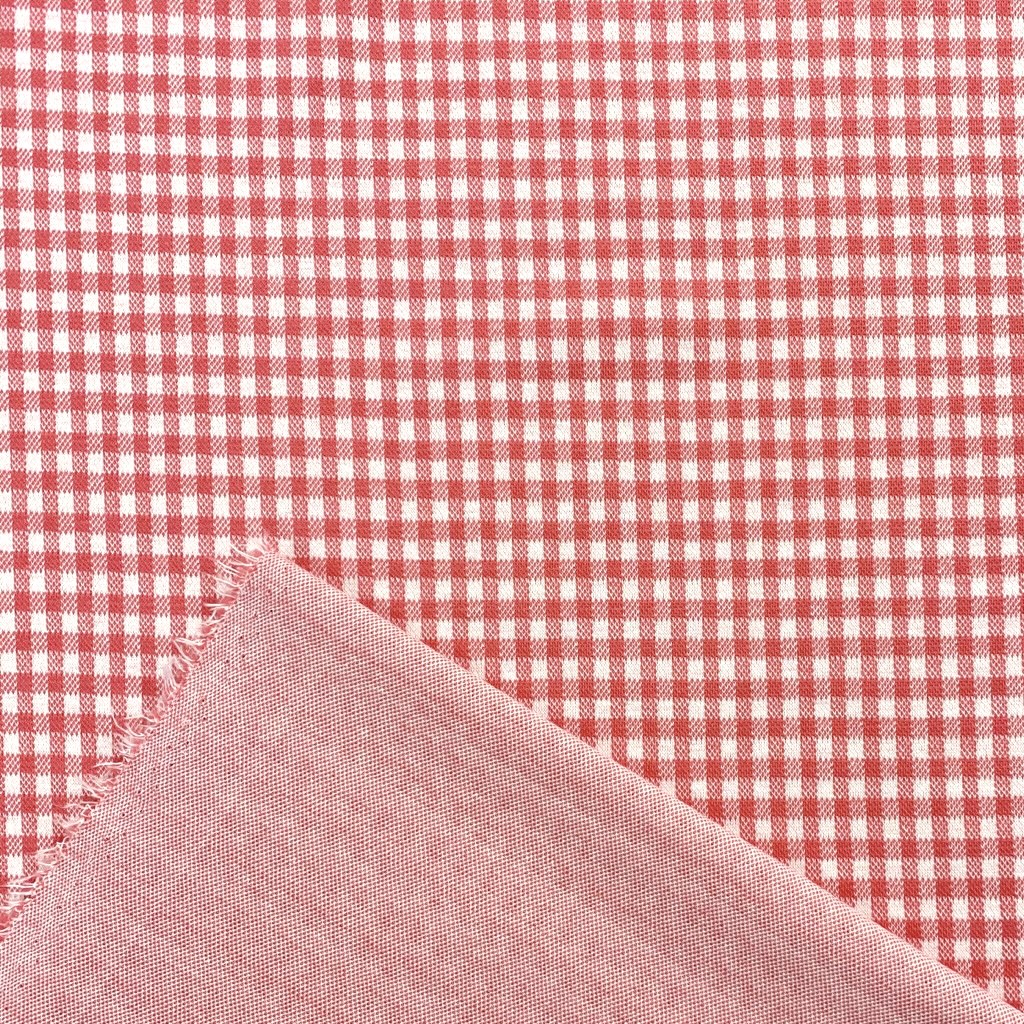 Thick Gingham Jersey Fabric - Pound Fabrics