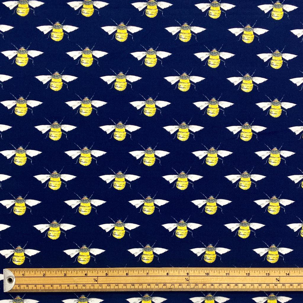 Rose & Hubble Yellow Strawberry And Bee Fabric, 110cm Width, Cotton Poplin PER HALF METRE - Israel - Foto 10