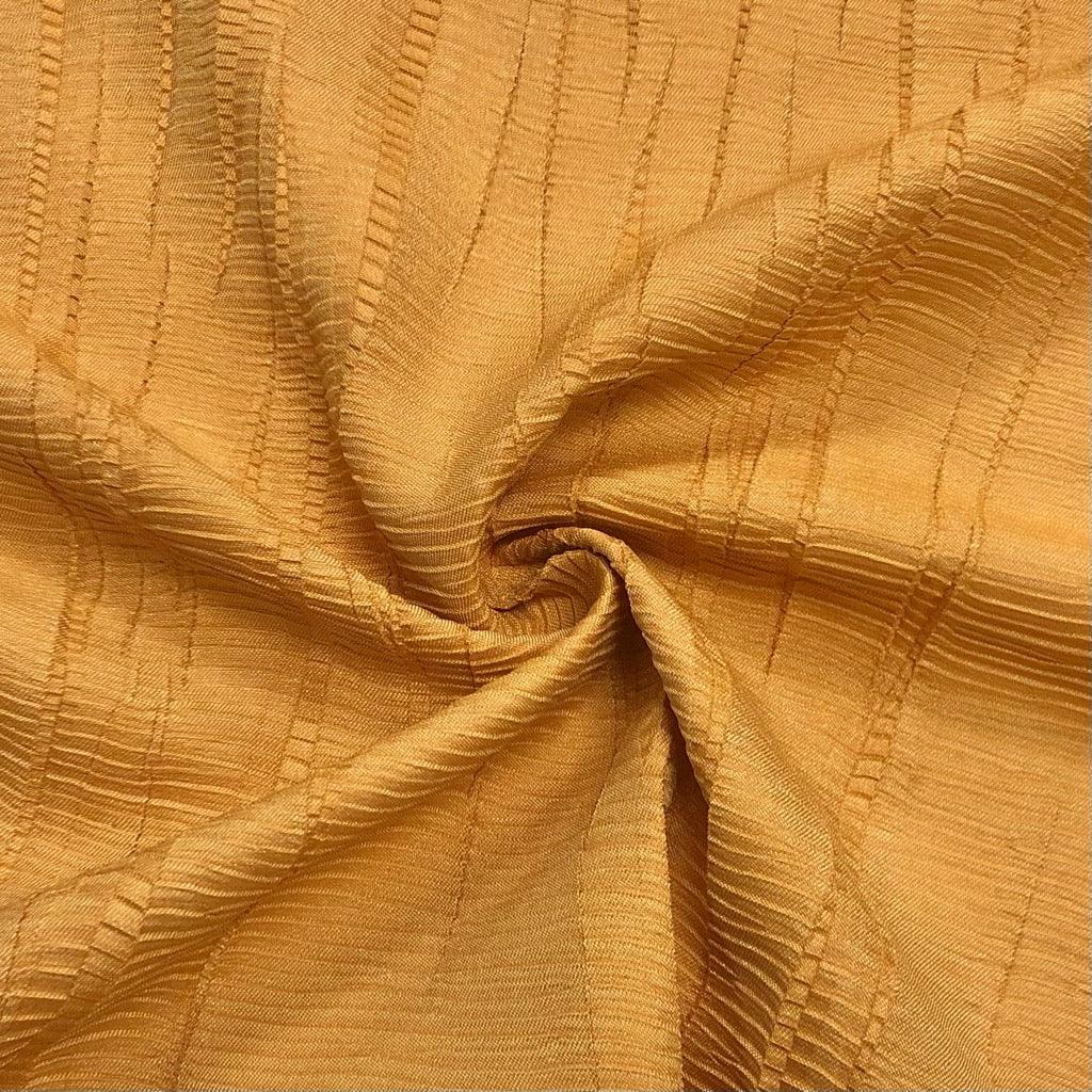 Orange Crinkle Furnishing Fabric - Pound Fabrics