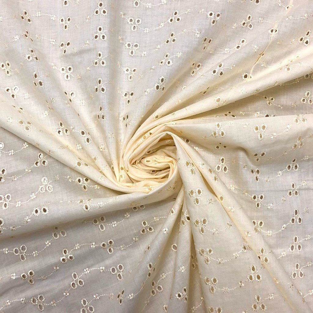 Broderie Anglaise Polycotton Fabric #2 (6548206878743)