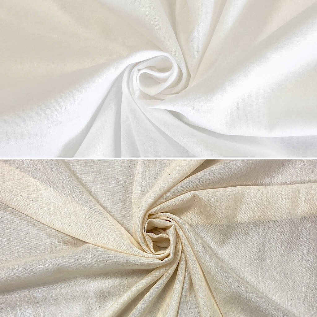 Plain Muslin Fabric - 50m Roll - Pound Fabrics