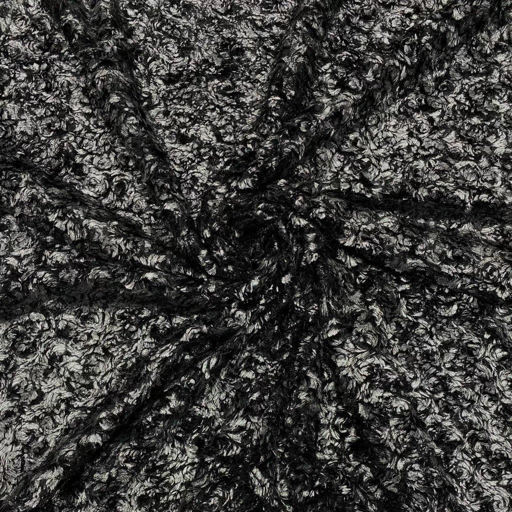Metallic Swirls Faux Fur Fabric - Pound Fabrics