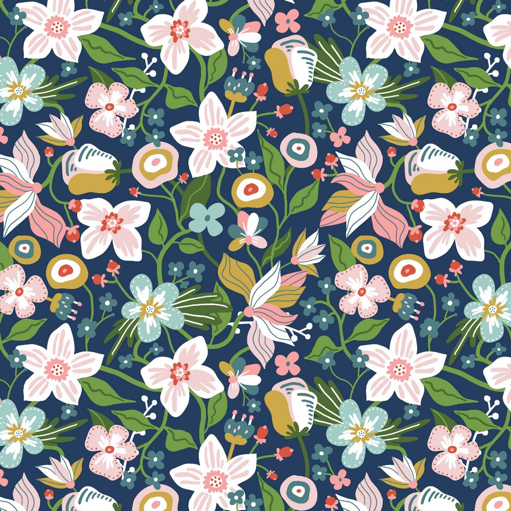 Cartoon Spring Floral Sweatshirt Fabric