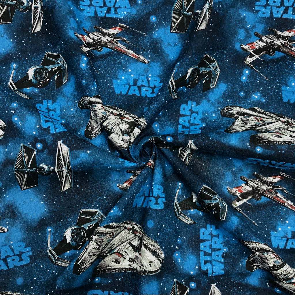 Star Wars Rebel Ships Cotton Fabric
