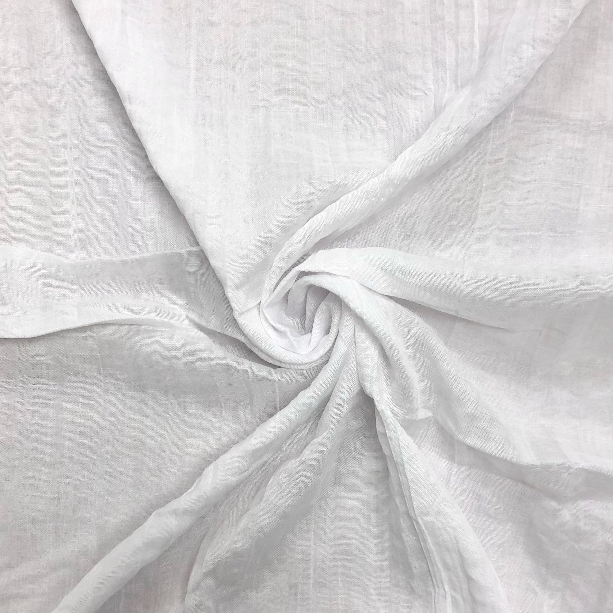 Plain Crinkle Polycotton Fabric - Pound Fabrics