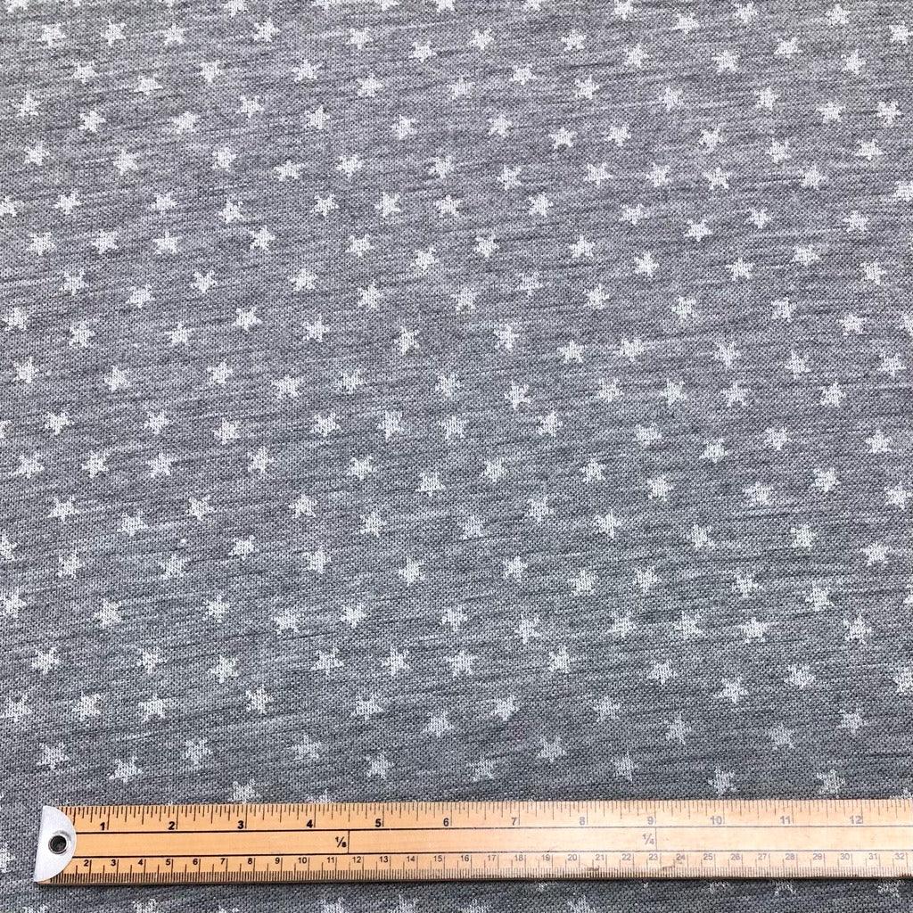 Grey Star Lurex Jersey Fabric - Pound Fabrics
