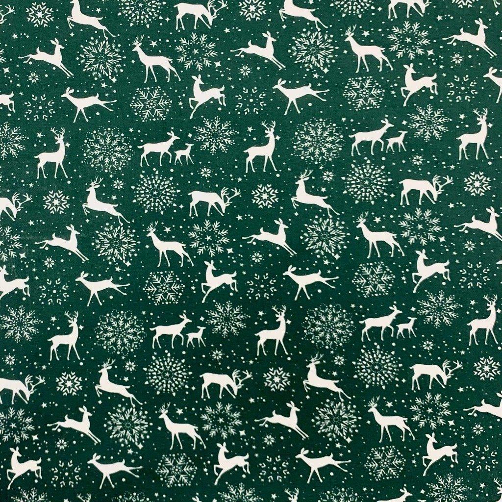 Reindeer Polycotton Fabric - Pound Fabrics