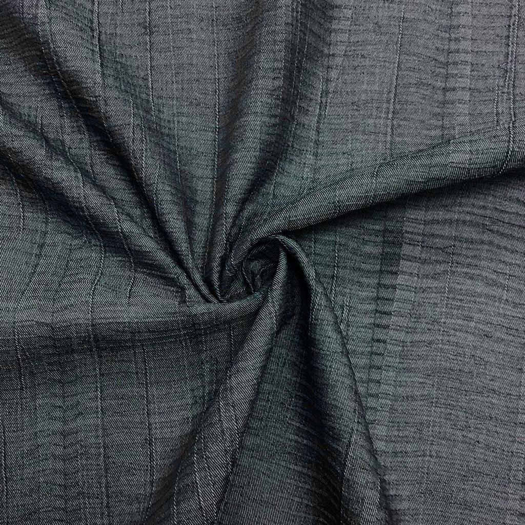 Grey Crinkle Furnishing Fabric - Pound Fabrics
