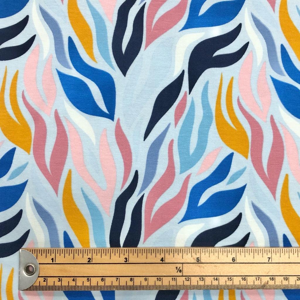 Arty Zebra Cotton Jersey Fabric - Pound Fabrics