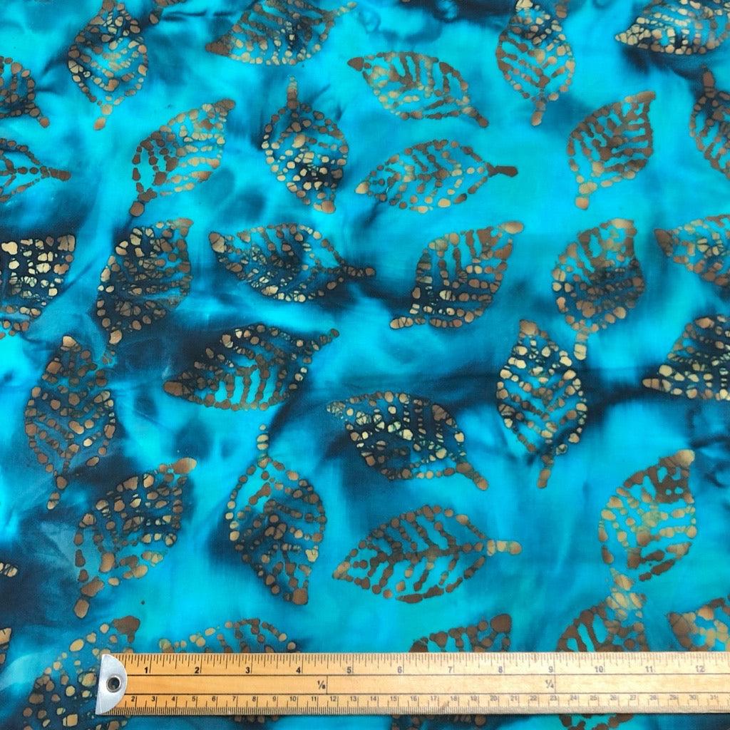Leaves Cotton Batik Fabric - John Louden - Pound Fabrics