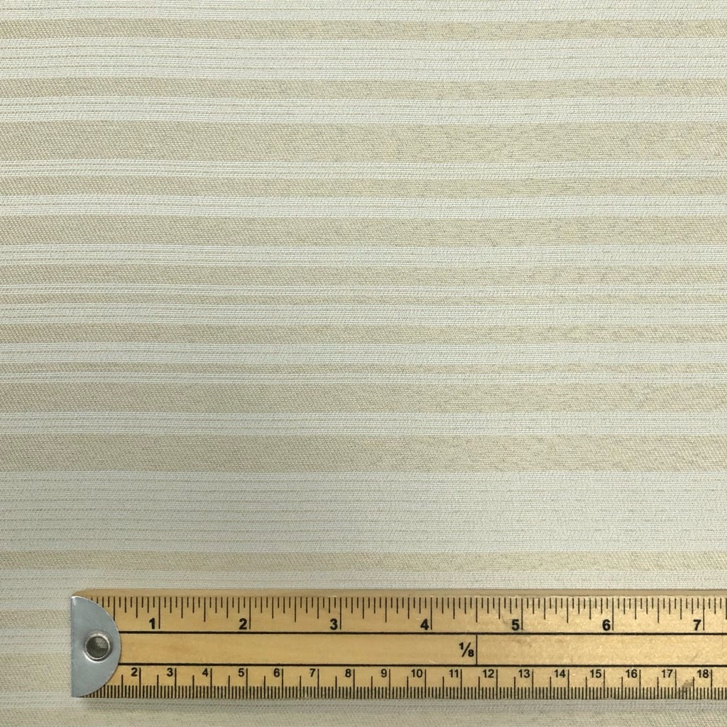 Beige Stripes on Cream Upholstery Fabric