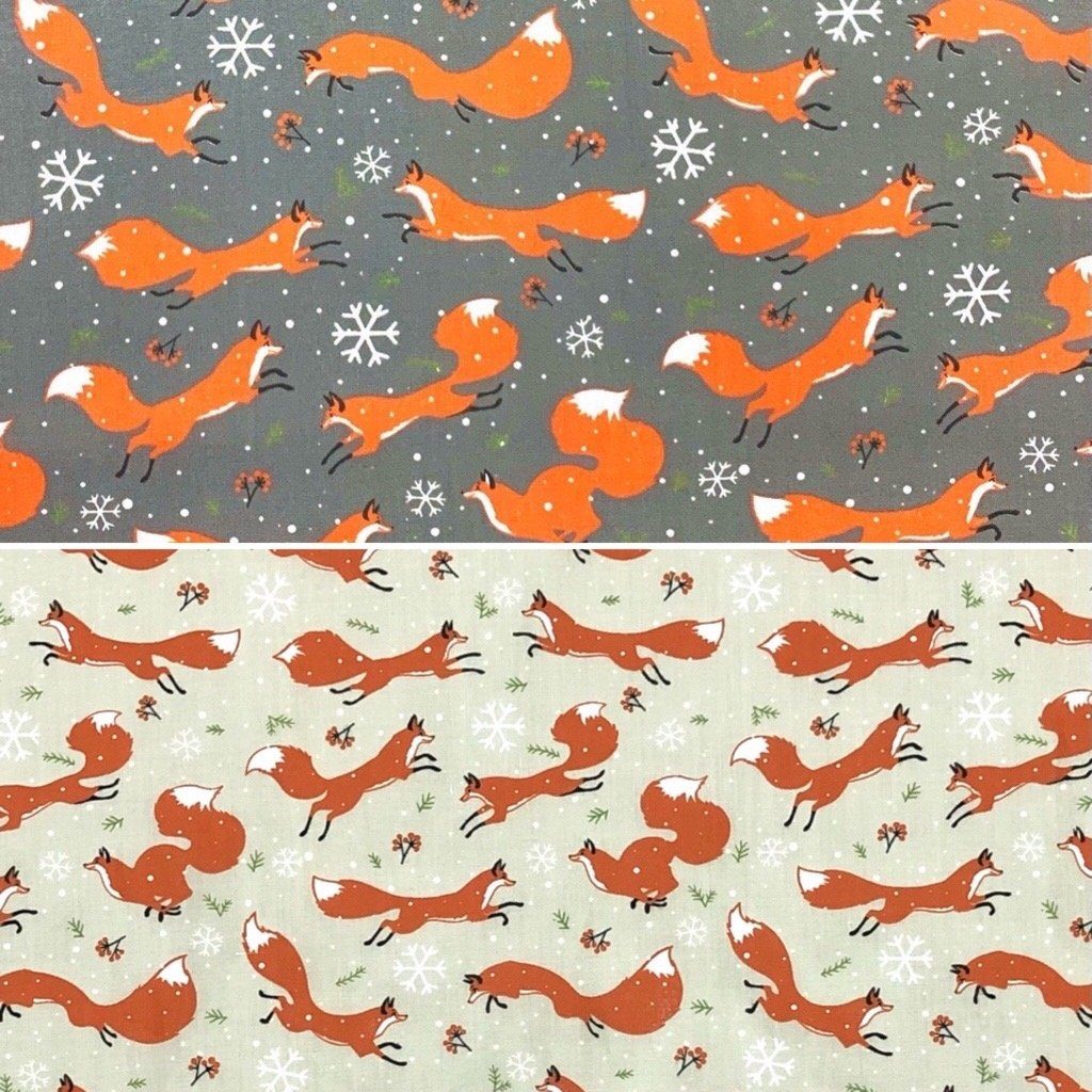 Running Foxes Polycotton Fabric (6564177969175)