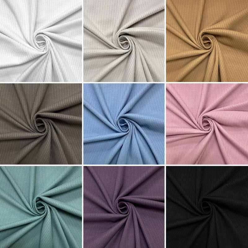 Waffle Knit Jersey Fabric UK's Best Price Guarantee! Pound Fabrics