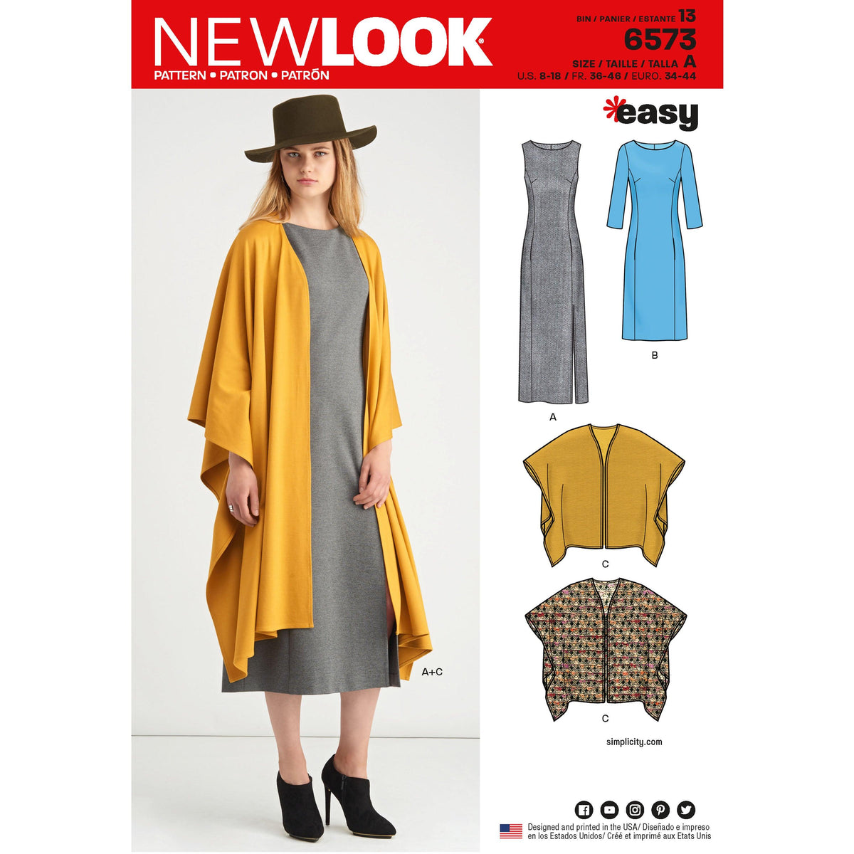 New Look Sewing Pattern 6573 - Pound Fabrics