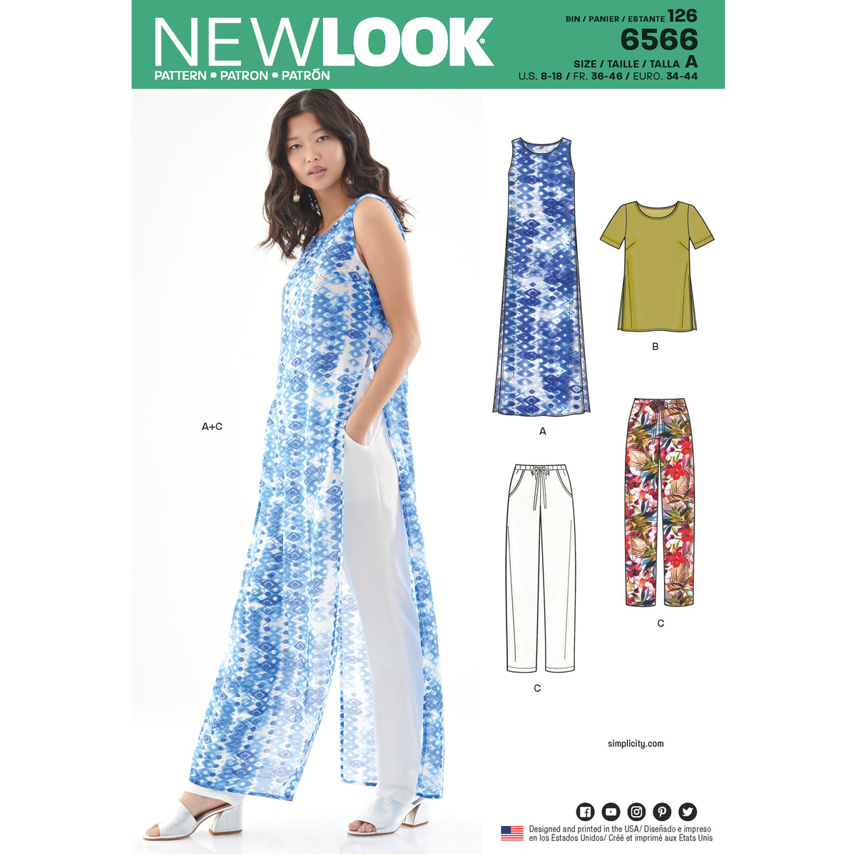 New Look Sewing Pattern 6566 - Pound Fabrics