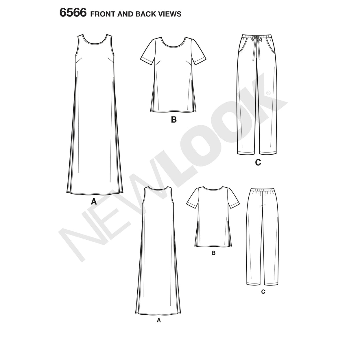 New Look Sewing Pattern 6566 - Pound Fabrics