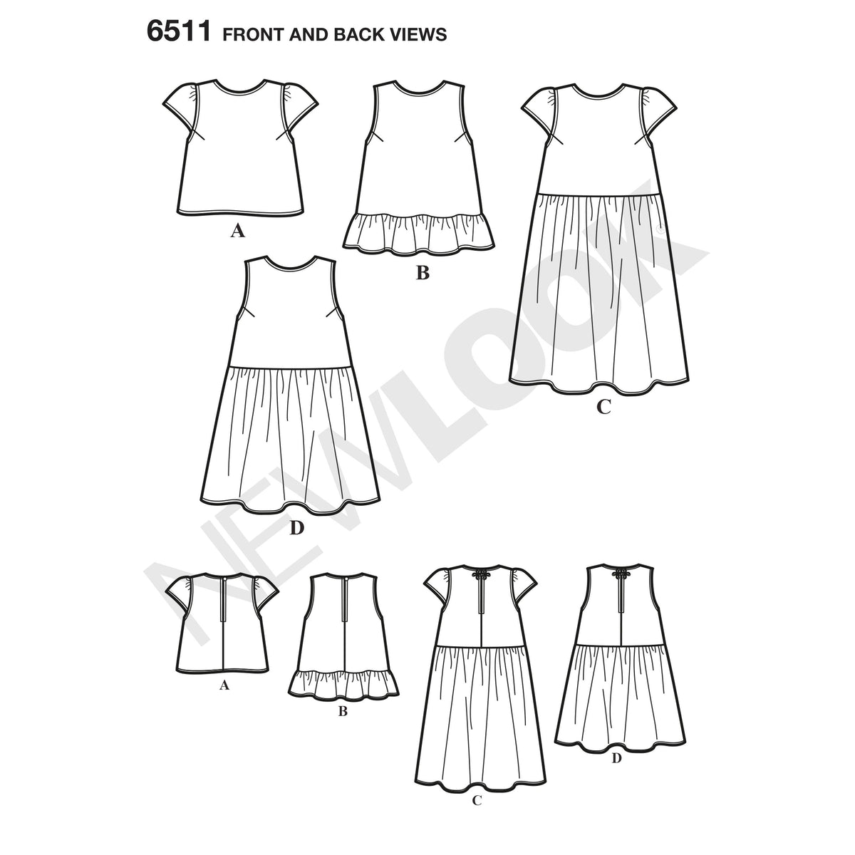 New Look Sewing Pattern 6511 - Pound Fabrics