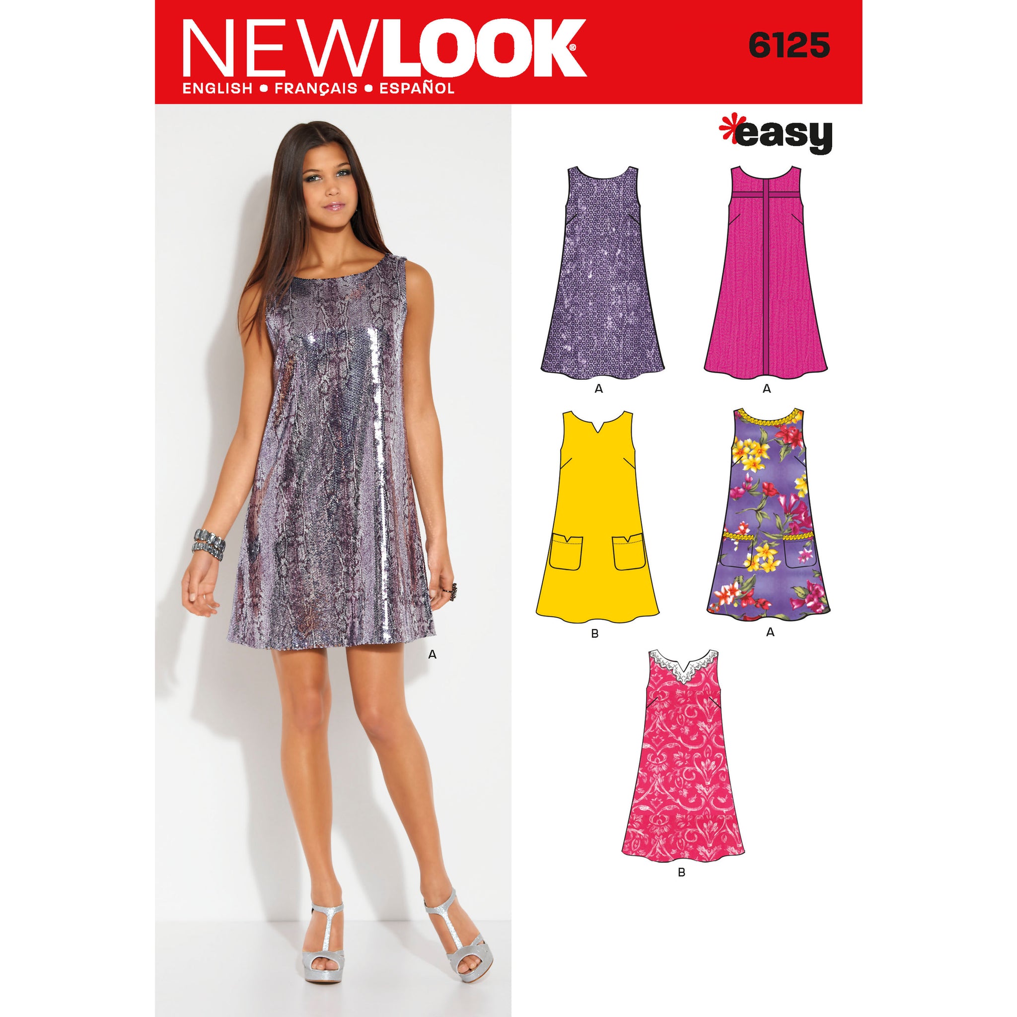 New Look Pattern: NL6262 Misses' Dress with Neckline Variations —  jaycotts.co.uk - Sewing Supplies