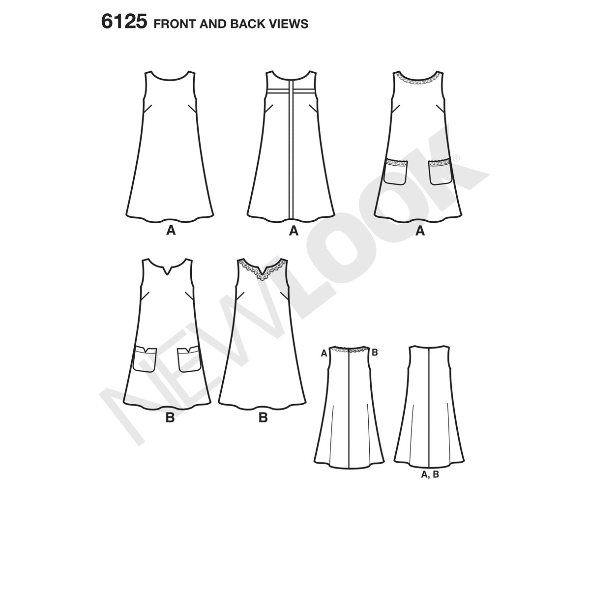 New Look Sewing Pattern 6125 - Pound Fabrics
